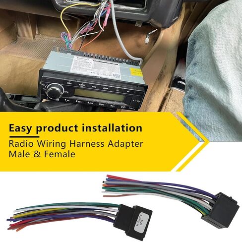 16 Pin Radio Wiring Harness Adapter Male & Female for 2006-2018 Peterbilt 579/567/386/379 in Saudi Arabia