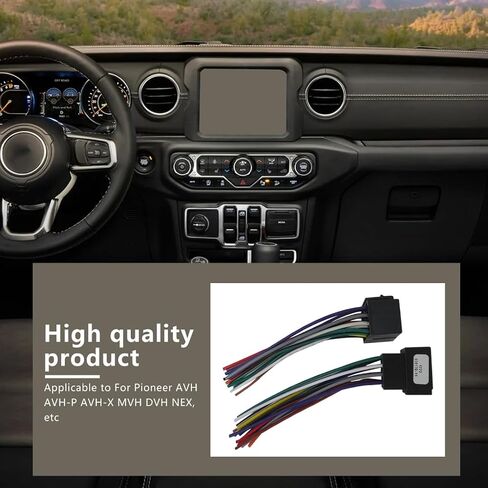 16 Pin Radio Wiring Harness Adapter Male & Female for 2006-2018 Peterbilt 579/567/386/379 in Saudi Arabia