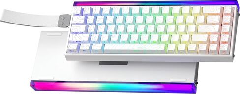 Aula Hero 68 HE Wired Gaming Keyboard, Hall Effect Keyboard with Magnetic Switch, Rapid Trigger Mode, 8KHz Polling Rate, PBT Keycaps, RGB Lightbox&Backlit, 65% White Small Keyboards for Gamer/PC in Kuwait