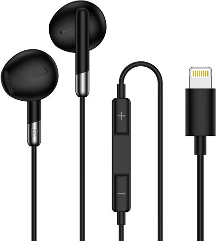 Wired Headphones for iPhone Earbuds with Lightning Connector Wired Earphone in Kuwait