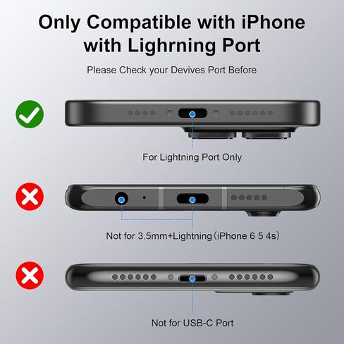 Wired Headphones for iPhone Earbuds with Lightning Connector Wired Earphone in Kuwait