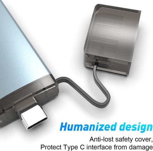 USB C SD Card Reader, Dual SD & microSD 3.0 Reader, 5Gbps in Saudi Arabia