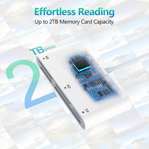 5-in-1 SD Card Reader for XD CF TF MS Memory Cards Adapter in Saudi Arabia
