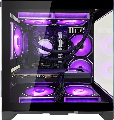 Gaming Desktop PC- AMD Ryzen 5 9600X 6-Core 3.9GHz- AMD RX 9060XT 16GB- 32GB DDR5 RAM- 1TB PCIe SSD- WiFi & BT- PSU 650W- 240mm Liquid Cooler & ARGB Fans with Software- Windows 11- Black in Saudi Arabia