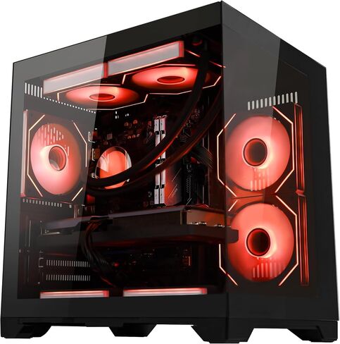 Gaming Desktop PC- AMD Ryzen 5 9600X 6-Core 3.9GHz- AMD RX 9060XT 16GB- 32GB DDR5 RAM- 1TB PCIe SSD- WiFi & BT- PSU 650W- 240mm Liquid Cooler & ARGB Fans with Software- Windows 11- Black in Saudi Arabia