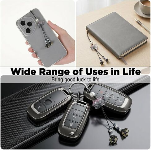 Cute Phone Charms Lotus, Flower Beaded Camera Phone Strap Accessories Charm in Saudi Arabia