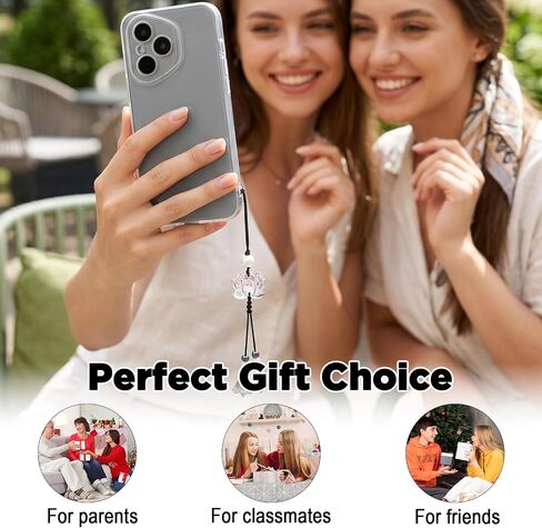 Cute Phone Charms Lotus, Flower Beaded Camera Phone Strap Accessories Charm in Saudi Arabia