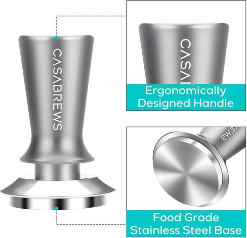 CASABREWS 51mm Espresso Tamper, 30lb with Spring Loaded, Stainless Steel in Kuwait