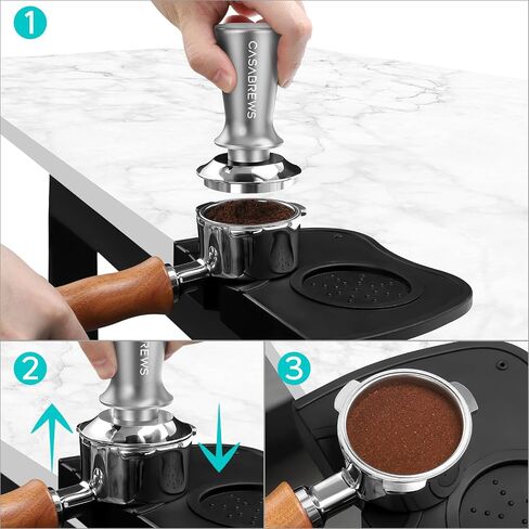 CASABREWS 51mm Espresso Tamper, 30lb with Spring Loaded, Stainless Steel in Kuwait