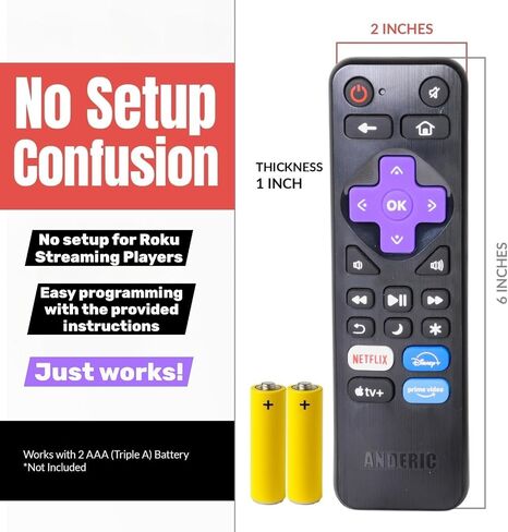 Replacement Universal Remote Control for Roku Streaming Player and TVs in Saudi Arabia