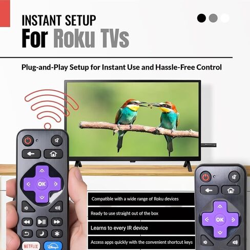 Replacement Universal Remote Control for Roku Streaming Player and TVs in Saudi Arabia