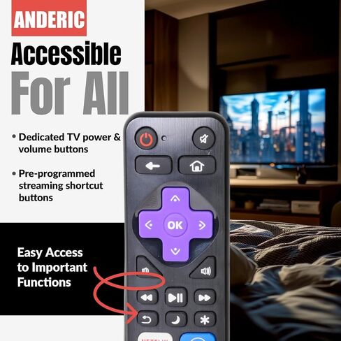 Replacement Universal Remote Control for Roku Streaming Player and TVs in Saudi Arabia