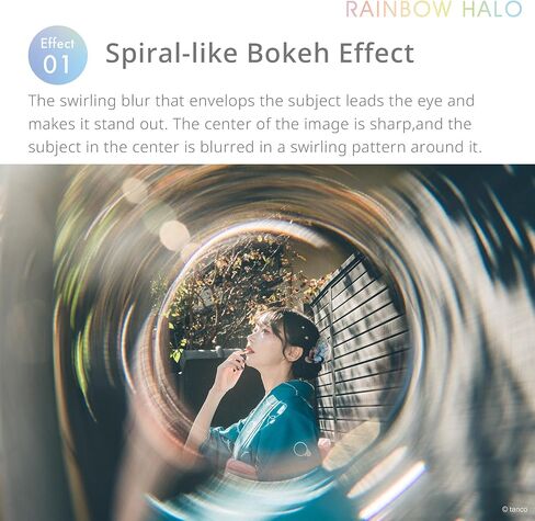 Kenko Prism Effect Filter Rainbow Halo φ82mm, Spiral-Like Bokeh Effect, and Light Ring Effect, a Soft case Included, Made of Glass, 738214 in Kuwait