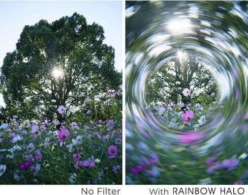 Kenko Prism Effect Filter Rainbow Halo φ82mm, Spiral-Like Bokeh Effect, and Light Ring Effect, a Soft case Included, Made of Glass, 738214 in Kuwait