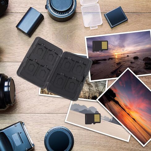 Cabilock Memory Card Storage Box Organizer with 8 Slots Waterproof Micro and Standard Card Holder Portable Silver Gray Case and Travel in Kuwait