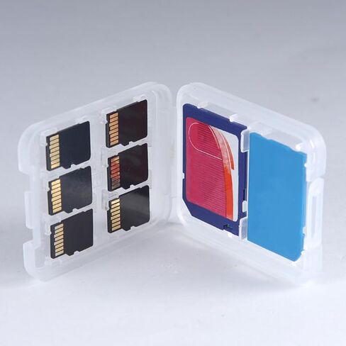 Cabilock 20pcs Memory Card Case Holder Organizer with Labels Portable Card Storage Box Shockproof and Dustproof for Travel and Electronics Accessories in Kuwait
