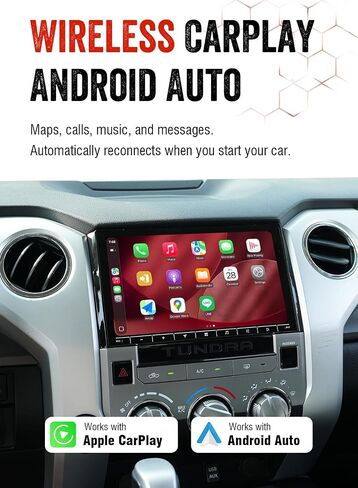 Dasaita 10.2" Car Radio for Toyota Tundra 2014-2021, Wireless CarPlay in Saudi Arabia