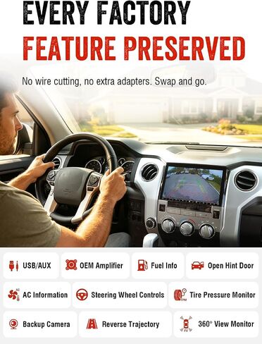 Dasaita 10.2" Car Radio for Toyota Tundra 2014-2021, Wireless CarPlay in Saudi Arabia