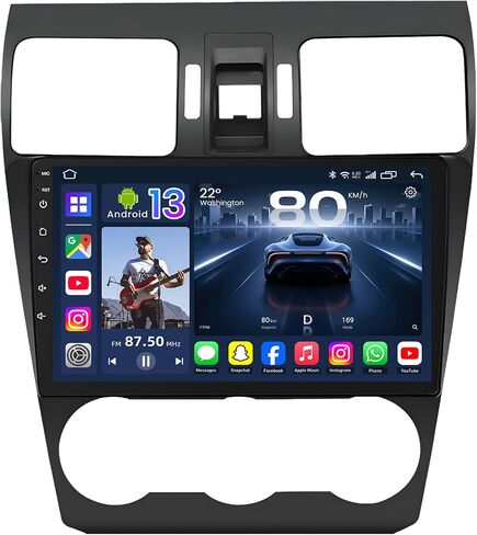 4 Core Car Radio for Subaru Forester WRX Impreza 2014-2015: 9 inch 1280x800 IPS Touchscreen Stereo, Upgrade Head Unit with Wireless Carplay/Android Auto, 5GWiFi BT GPS SWC FM RDS Backup Camera in Saudi Arabia
