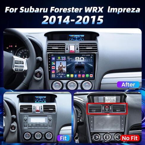 4 Core Car Radio for Subaru Forester WRX Impreza 2014-2015: 9 inch 1280x800 IPS Touchscreen Stereo, Upgrade Head Unit with Wireless Carplay/Android Auto, 5GWiFi BT GPS SWC FM RDS Backup Camera in Saudi Arabia