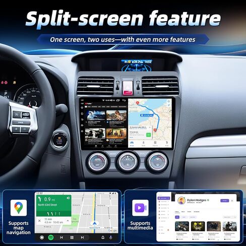 4 Core Car Radio for Subaru Forester WRX Impreza 2014-2015: 9 inch 1280x800 IPS Touchscreen Stereo, Upgrade Head Unit with Wireless Carplay/Android Auto, 5GWiFi BT GPS SWC FM RDS Backup Camera in Saudi Arabia