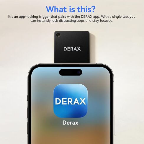 DERAX Phone Access Blocker – Subscription-Free, Portable Phone Lock for Reducing Screen Time, Boosting Productivity & Breaking Phone Addiction – Fits Any Bag or Pocket in Saudi Arabia