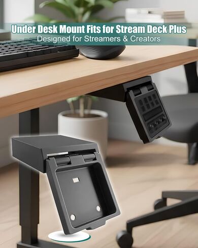 Under Desk Mount Compatible with Stream Deck Plus Studio Controller in Saudi Arabia