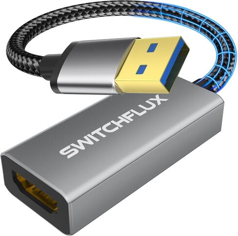 USB to HDMI Adapter,1080P@60Hz Gold-Plated USB 3.0 to HDMI in Kuwait