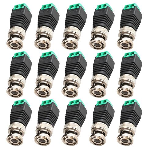 BNC Male Crimp Connector 12 Pcs 50 Ohm RG58 BNC Male Plug Crimp Converter in Saudi Arabia