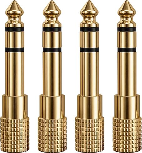 1/4 to 3.5mm Adapter, 6.35mm to 3.5mm Audio Jack Adapter, 4 Pack in Saudi Arabia