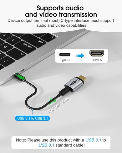 ELUTENG USB C to HDMI Adapter (Not USB to HDMI) Female to Male Converter in Saudi Arabia