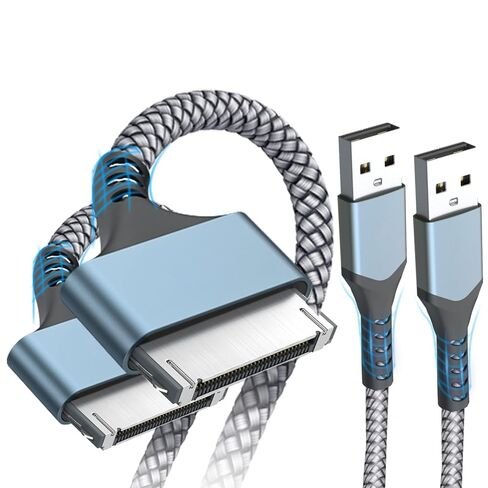 AviBrex USB to 30 Pin Charging Cable USB Fast Charging 3.3ft 2-Pack Grey in Saudi Arabia