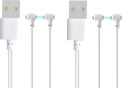 Universal 2 Pin Adjustable Magnetic Charging Cable for Massagers, 80cm USB-A Replacement Charger for Personal Massagers, Rose & Other Rechargeable Toys, Compatible Charging Spacing 5mm - 20mm (1-Pack) in Saudi Arabia