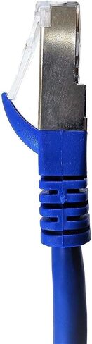 MICRO CONNECTORS 14 Feet CAT7 SFTP Double Shielded RJ45 Snagless Ethernet 26AWG Cable - Blue (E11-014BL) in Saudi Arabia