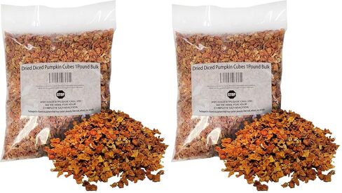 Dried Diced Pumpkin Cubes 1 Pound Bulk-For Soups And Dehydrated Emergency Food Storage or Camping Needs in Kuwait