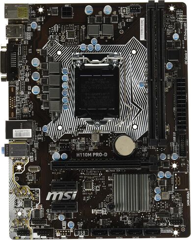 msi Intel Skylake H110 LGA 1151 DDR4 USB 3.1 Micro ATX Motherboard (H110M Pro-D) in Kuwait