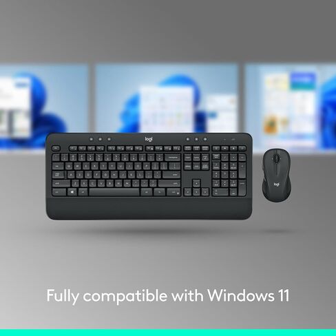 Logitech MK540 Advanced Wireless Keyboard and Mouse Combo for Windows, 2.4 GHz Unifying USB-Receiver, Multimedia Hotkeys, 3-Year Battery Life, for PC, Laptop, Pack of 4 in Kuwait
