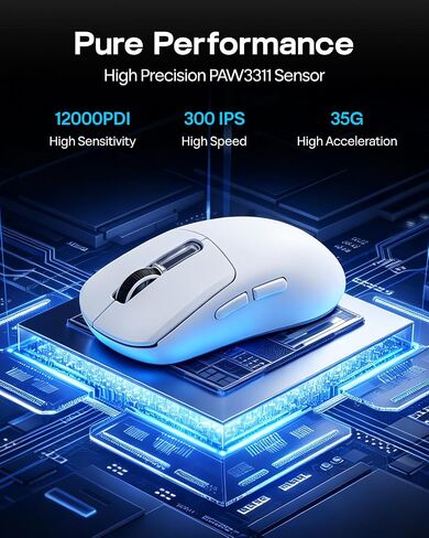 EPOMAKER Aula S102 PRO Membrane Gaming Keyboard w/TFT Screen & Volume Knob+NEX Lite Wireless Gaming Mouse w/Screens & RGB Charging Dock in Kuwait