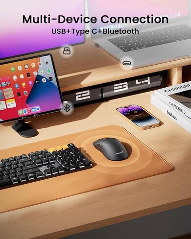 ProtoArc EK01 Plus Ergonomic Keyboard & EM15 Bluetooth Wireless Mouse in Kuwait