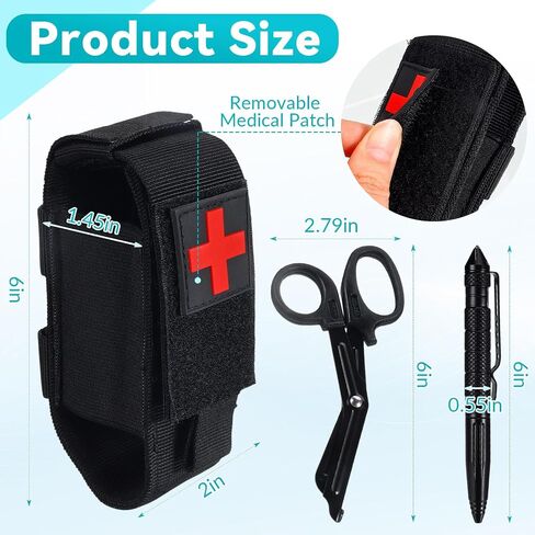 Molle Tourniquet Holder, Tactical TQ Trauma Tourniquets Scissors, Tactical TQ Pouch for Emergency Response in Kuwait