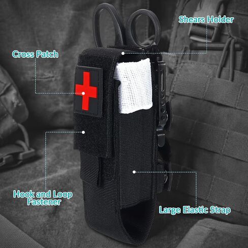 Molle Tourniquet Holder, Tactical TQ Trauma Tourniquets Scissors, Tactical TQ Pouch for Emergency Response in Kuwait