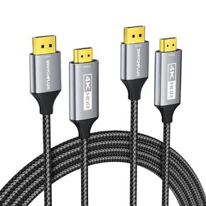 Active 4K@60Hz 2K@120Hz DisplayPort to HDMI Cable 6FT in Saudi Arabia