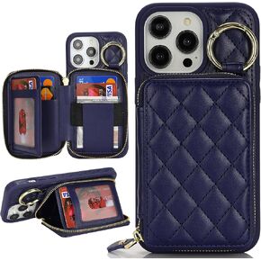 for iPhone 11 Case Wallet with Card Holder-Rose Gold in Kuwait