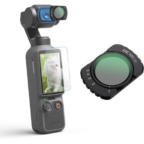 JJC CPL Filter for DJI Osmo Pocket 4,Reduce Reflection,w. Screen Protector in Kuwait