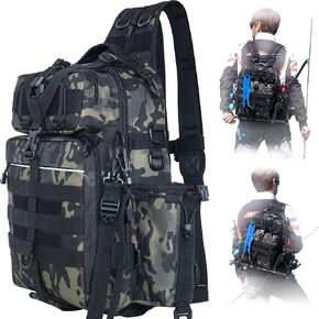BLISSWILL Outdoor Tackle Bag - Large Water-Resistant Fishing Backpack in Saudi Arabia