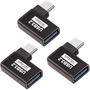 90 Angle/10Gbps USB 3.2 to USBC Adapter,USBC Male to USB Female Converter in Saudi Arabia