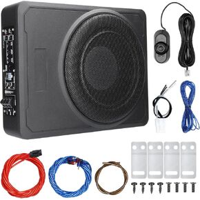 Shkalacar Under Seat Powered Car Subwoofer, Car/Truck Audio Sub Built in Amplifier, 10 Inch 600W Pure Bass High Power Amplifiers Speaker 12 V for Car Truck RV in Saudi Arabia