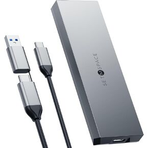 NVME Enclosure ['Tough Guy' Quality], 20 Gbps M.2 Enclosure for M-Key PCIe NVME, Solid Aluminium Alloy SETMSPACE M.2 Enclosure with USBC/A Cable, Screw Fixed SSD Enclosure for 2230/2242/2260/2280-NEW in Saudi Arabia