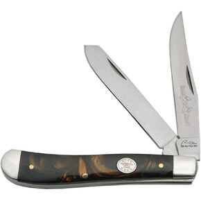 Rite Edge 3.75" Trapper Pocket Knife – Folding Knife with 2 Stainless Steel Blades & White Pearl Handle – Classic Pocket Knives & Folding Knives for EDC, Hunting, Camping & Fishing in Saudi Arabia
