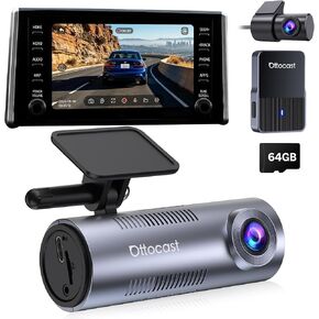 OTTOCAST Dash Cam Front and Rear, Factory Car Screen View, Wireless CarPlay in Saudi Arabia